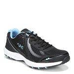 RYKA Women's Dash 3 Walking Shoe, Black/Meteorite/NC Blue, 7.5 M US