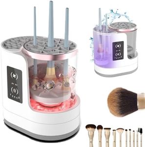 Makeup Brush Cleaner and Dryer with Touch Control, 3 IN 1 Electric Make up Brush Cleaner Machine with Dryer and Holder, Automatic USB Cosmetic Brush Washer for All Size Makeup Brushes