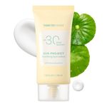 THANKYOU FARMER Sun Project Soothing Sun Lotion SPF 30 - Korean Facial Sunscreen with Centella Asiatica - Dermatologist Tested, Broad Spectrum, Hydrating, Lightweight, No White Cast - 1.69 fl oz