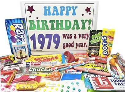 RETRO CANDY YUM ~ 1979 46th Birthday Gift Assortment from Childhood for 46 Year Old Man or Woman Born 1979