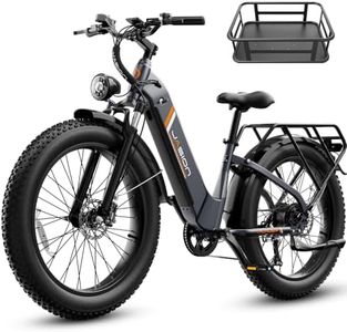 Jasion Thunder Electric Bike for Adults,1500W Peak Fat Tire E Bikes,26''x 4'',80 Miles with 864Wh Removable Battery Ebike, 30+MPH Max Speed Bicycles,Hydraulic Brakes,Front Suspension