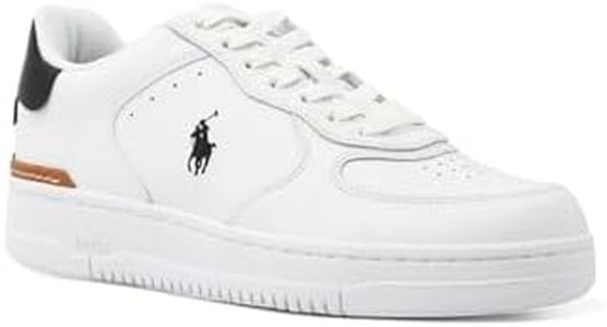 SNEAKERS UOMO RALPH LAUREN MASTERS CRT LTHWHITE/BLACK