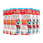 AIMIL K.G. Tone Forte Syrup - 100ml (Pack of 6) | Herbal Syrup for Natural Kids Growth and Immunity | For Healthy Development of Teeth, Bones and Muscles | Ayurvedic Formula for Gripes & Colics