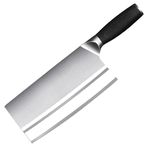 Kneefcy Meat Cleaver 8' Inch Chef Knife Meat Bone Chopping Knife Multipurpose Heavy Duty Kitchen Knife for Kitchen and Restaurant, Forged High Carbon German Steel Blade Wood Handle