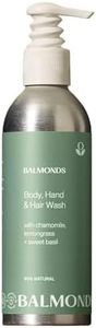 Balmonds Body, Hand & Hair Wash 200 ml - Gentle SLS-Free Wash for Eczema, Psoriasis and Seborrheic Dermatitis - Relief From Dry, Itchy Skin & Scalp