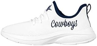 FOCO Dallas Cowboys NFL Womens Midsole White Sneakers