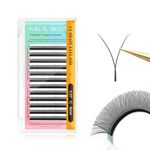 NAGARAKU yy Eyelash Extensions Supplies y lash 0.07mm C curl 9mm Premade Fans 4D Russian Volume Y Shape Faux Mink Matte 12 rows Cluster pre Fanned Wispies Crisscross Eye Lashes