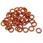 uxcell Silicone O-Ring, 11mm OD, 7mm ID, 2mm Width, VMQ Seal Rings Gasket, Red, Pack of 50