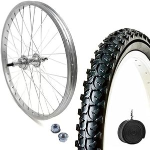 Jante arrière 26 x 1,75 + COUVERTURE VTT 26 x 1,95 + CHAMBRE A AIR | ROUE COMPLETE 6/7 V POUR MOUNTAIN BIKE