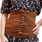 SageAbay Organic Bengkung Belly Binding Wrap Postpartum Cloth Wrap 16 meters long (Chocolate)