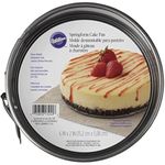 Wilton Springform Cake Pan - Perfect for Making Cheesecakes, Deep Dish Pizzas, Quiches and More with an Easy Release Springform Pan, Steel, 6 x 2.75-in.