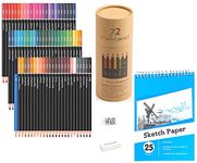 Wynhard Oil Colour Pencils Drawing Colour Pencils Colour Pencil Set Pencil Colours Colored Pencils Color Pencil Set for Coloring Book for Kids Adults Sketching Shading Beginners Pencil Coloring 73Pcs