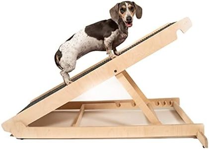 USA Made Adjustable Pet Ramp for All Dogs and Cats - for Couch or Bed with Paw Traction Mat - 40" Long and Adjustable from 14” to 24” - Rated for 200LBS - Great for Small and Older Animals