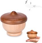 Acorn Music Box - Handmade Solid Beech Wooden Acorn for Boys, for Birthday Mother's Day, for Women, Handmade Music Boxes Craft, Large Acorn Decor for Home