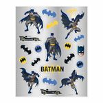 Bold & Dynamic Batman Sticker Sheets (13cm x 20cm) - Perfect for Party Favors, Craft Projects & Superhero Fans - 4ct