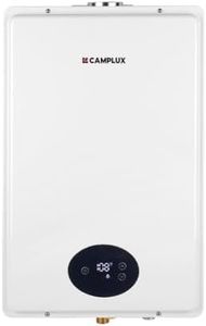 CAMPLUX Climatech 5 Tankless Water Heater Gas 5.28 GPM Up to 6.4 GPM, 150,000 BTU, CSA Certified On Demand Instant Hot Water Heater Natural Gas Indoor for Whole House, 3-5 Persons Family, CA528