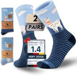 Juclise Alpaca Wool Crew Socks for 