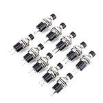 Yosoo 10pcs Mini Push Switch Button Micro Lockless Momentary On/Off Touch Pushbutton Black