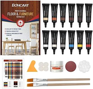 Boncart Wood Filler Putty,Wood Floor Repair kit- Restorer of Your Wooden Table, Cabinet, Veneer, Door and Nightstand - Super Easy Instructions Matches Any Color - Restore Any Wood, Cherry, Walnut