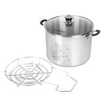 Roots & Branches VKP1130 Harvest Stainless Steel Multi-Use Canner with Temperature Indicator