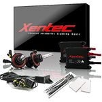 Xentec H13 (9008) 6000K Hi/lo Telescopic bixenon HID xenon bulb x 1 pair bundle with 2 x 35W Digital Slim Ballast (Ultra White)