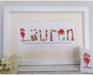 Personalised Framed Name- Baby Girl