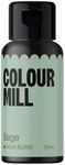 Colour Mill Aqua Blend Food Colouring Liquid Sage - Edible Food Paint for Royal Icing, Macarons, Meringue, Fondant, Jellies, Beverages and More - 20 ml
