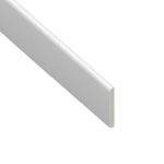 UPVC Plastic Door Frame Kit White - Architrave Finishing Trim - Edging Trim for Doors/Windows - 2 x 2 Metre Lengths and 1 x 1 Metre Length Kit - 65mm Wide