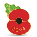 Royal British Legion 2024 Poppy Lapel Pin - £5