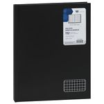 Winnable Quad Ruled Hardcover Notebook, 7-1/4 x 9 Inches, 192 Graph Pages, Black