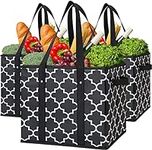 WISELIFE Reusable Grocery Bags 3-Pa