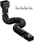 New 2Pack Rain Gutter Downspout Extension Flexible Pipe Telescopic Connector Downspout Extender V7J4 Rainwater Drain D Extension