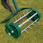 Coopers of Stortford Outdoor Garden Lawn Spike Aerator Roller