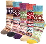 Justay 5 Pairs Merino Wool Socks Wo