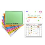 Hygloss Products Blank Calendar Books - Make Your Own Scrapbook - Assorted Bright Covers with White Pages - 12 Gridded Months - 8.5 x 11-6 Calendars