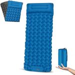 BITIWEND Sleeping Pad Ultralight Inflatable Camping Mat Self Inflating 200x68cm Built-in Foot Pump Camping Mattress Portable Air Bed Waterproof Compact 30x12cm for Backpacking, Hiking, Beach, Tent