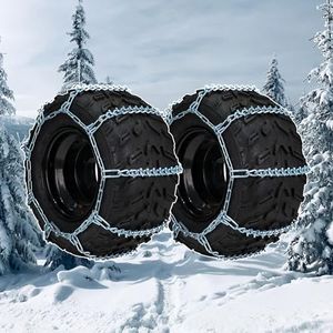 for ATV Tire Snow Traction Tire Chains for UTV Vehicle V-Bar Anti-slip 25x10x12 25x12-9 25x11-10 24x10-11 25x11-12 24x13-9 24x11.5-10 25x11-10 25x12-10 24x10-11 23x10-12 24x12-12 26x9-12 26X10-12