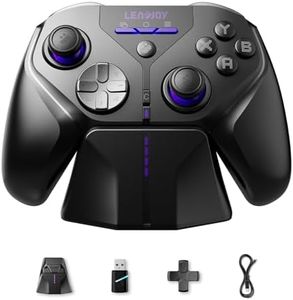 leadjoy Xeno Plus Wireless Game Controller, TMR Joysticks, Hall Effect & Tactile Dual Triggers Gaming Controller, Smart Charging Dock, 4 Back Paddles, 1000Hz Polling Rate, for Nintendo Switch/Switch 2, PC, Android & iOS