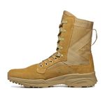 GARMONT TACTICAL T8 NFS 670 T.A.A. Military Combat Boots for Men and Women, Army, Air Force, T.A.A., AR670-1 and GSA Compliant Footwear, Lightweight, Suede Leather, Coyote, 8.5