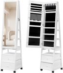 Jewelry Cabinet，42.5" Lockable Stan