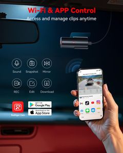 REDTIGER 4K Dash Cam Front – WiFi, Night Vision, 24H Parking, 32GB Card