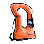 Rrtizan Rrtizan Adult Inflatable Snorkel Vest Portable Life Jacket for Swimming Safety