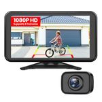 AUTO-VOX Wireless Reversing Camera Kit: 5" HD 1080P Monitor, Easy Installation, Clear Night Vision, IP69K Waterproof, 2 Channels Zero-Lag Digital Signal for Car, Van, Truck & SUV - W12