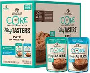 Wellness Natural Food for Pets Wellness CORE Tiny Tasters Pate Sea Variety Pack, 1.75-Ounce (Pack of 24 - 2 of 12x1.75oz Pouch) 50 g (Pack of 24)