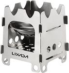 Lixada Camping Stove Stainless Steel Lightweight Wood Stove Alcohol Stove Burner for Portable Outdoor Camping Cooking Picnic BBQ