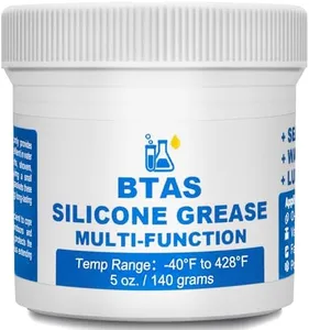 BTAS Plumber Faucet Pool Silicone Grease,O Ring Filter Rubber Gasket Lubricant Food Grade 5 oz