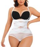 Gotoly Shapewear for Women Tummy Control Knickers High Waist Butt Lifter Panties Slimming Underwear Body Shaper (White, XL)