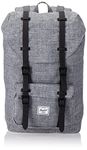 HERSCHEL 10020-00919 Little America Mid Volume Backpack Unisex Raven Crosshatch/Black, Raven Crosshatch/Black, standard size, Sports