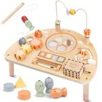 Vanplay Activity Table Montessori Toys for 2+ Year Olds Baby Activity Table Sensory Table Sensory Toys Bead Maze Shape Sorter Toy