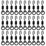 NA Unisex Ukfdc-35 30 Pcs Fishing Tackle Spinner Swivels Quick Change Swivels Carp Fishing Terminal Tackle Hook Connect, Black, M UK